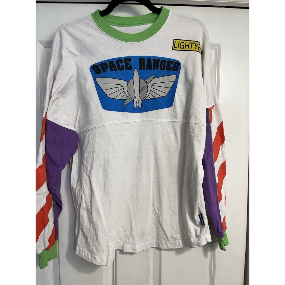 Disney Spirit Jersey Buzz Light Year Small Infinity & Beyond Space Ranger Read
